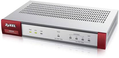 Zyxel Next Generation Unified Security Gateway with 3 LAN DMZ 1 WAN 1 OPT Ports - Hardware Only USG40-NB Router 2.4 GHz 100 Mbps Wifi Speed Dual Band Internal Antenna Access Point Mode