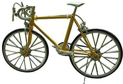 Generic *S00104 High Artificial Zinc Alloy Racing Exquisite Bike Bicycle Model Front Yellow