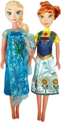 HALO NATION Frozen Sister Doll Anna & Elsa Big Size 42 CM