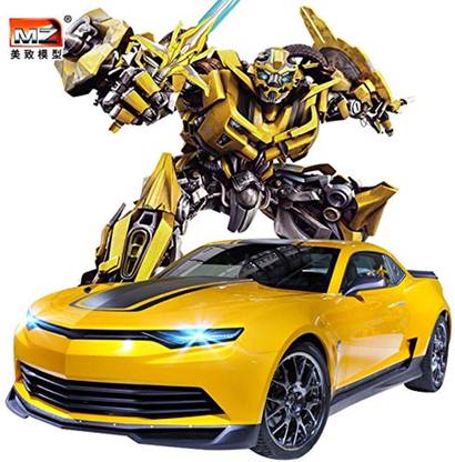 AS TOYS Transformers Remote Control Chevrolet Camaro Bumblebee One Button Transforming Autobot Car