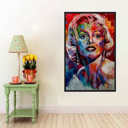 Day Decals 61 cm Marilyn Monroe Portrait Design (Cover Area :- 35 X 24 inch) Self Adhesive Sticker
