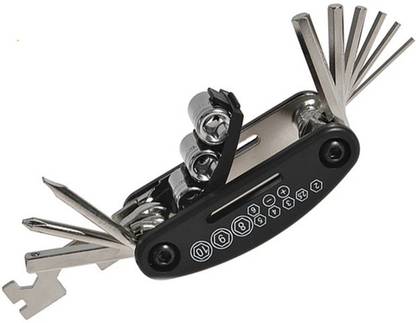 AlexVyan 15 in 1 Multi-function Bicycle Tools Sets Bike Bicycle Multi Repair Tool Kit Hex Spoke Wrench Mountain Cycle Screwdriver Tool Cycling Cycle Tool Kit