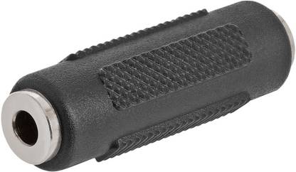 GVAAS AUX Cable 0 m HIGH QUALITY SILVER 3.5 MM FEMALE JACK TO FEMALE F/F AUDIO ADAPTER COUPLER CONNECTOR CONVERTER