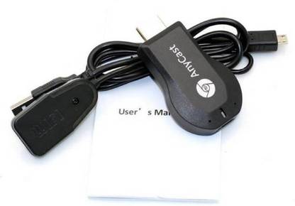 Phezo M2 HDMI Dongle TV stick Cast Airplay Mirror Hi-Tech-118 Bluetooth (Black) Media Streaming Device