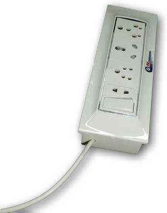 RK ENGINEERING Extension Board 1000W With 2 Light Power multiple Plug 6/16 Amp 6 pin+2/5 pin 3 meter 4  Socket Extension Boards