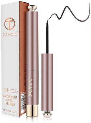 O.TWO.O 9084 : Rose Gold Professional Waterproof Liquid Eyeliner With Soft Strokes Long Lasting Smudge Proof 5 ml