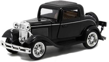 Webby 1:34 Scale Classic Vintage Die-Cast Model Pull Back Toy Car with Openable Doors