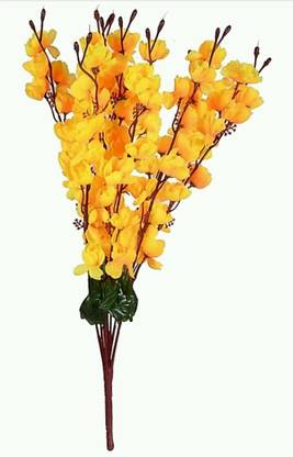 SWASTIK Yellow Orchids Artificial Flower