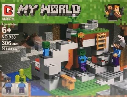 SANYAL Awesome My World Minecraft Building Blocks For Kids- 306 Pcs Block Set (Multicolored)