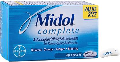 Midol Complete Caplets, 40-Count Box Capsules