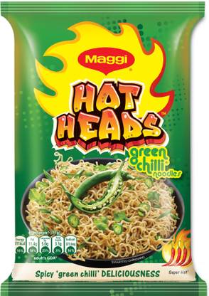 Maggi Hotheads Green Chilli Instant Noodles Vegetarian