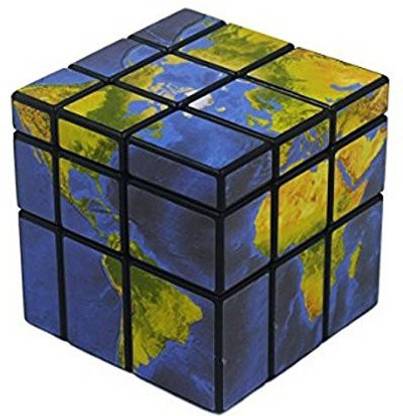Generic GoodPlay Fangge Mitu Mirror Map Special Pattern 3x3x3 Magic Cube Smooth Puzzle Cube Speed Cube Toy(Black)