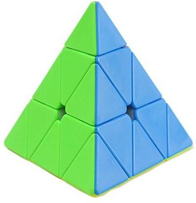 Generic willking Pyramid Cube 3x3 Pyraminx Speed Cube Triangle Cube Twisty Puzzle for Kids' Intelligence Development (stickerless)