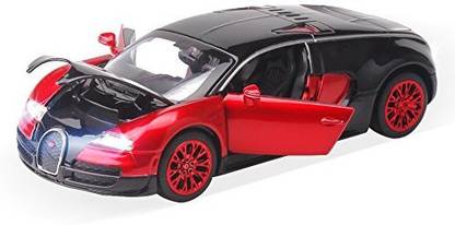 Generic New style 1:32 Bugatti Veyron Alloy Diecast car model collection light&sound Red by ZHMY