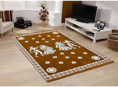 FARSH 4 ft  X 6 ft Cotton Carpet