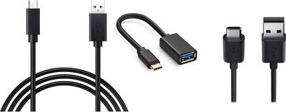 MOBILZA USB Type C Cable 1.2 m 2.1, Type-C 1.0 reversible connector USB Cable /Data Transfer OTG / Data Scyn & Fast Chargig Power Bank Cable For C-Type Mobile Model & Tablet / Device's