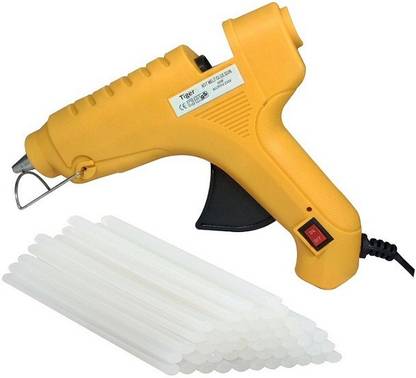 Inditrust Tiger 60 Watt Hot Melt Glue gun On Off Switch With 27 Sticks Standard Temperature Corded Glue Gun