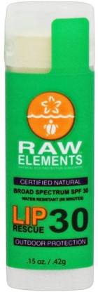 Raw Elements Lip Balm Rescue Broad Spectrum 30 Spf NA