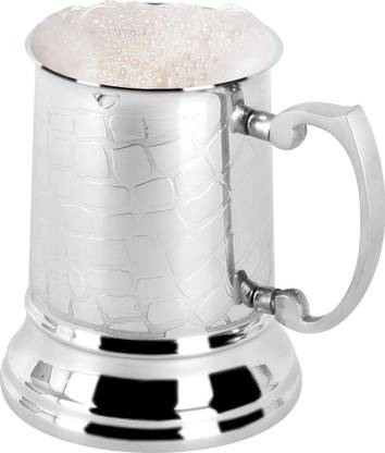 Smartserve Smartserve Grid Beer mug 400ml,,, Silver Beer Mug