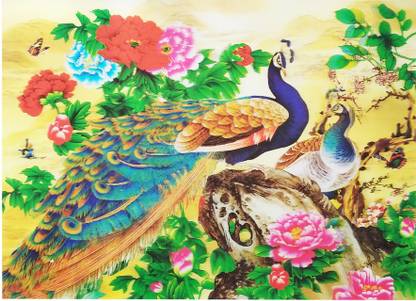 Peacock 3D Poster