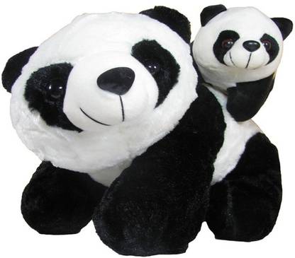 Giftee SWEET PANDA BEAR WITH 1 BABY  - 38 cm