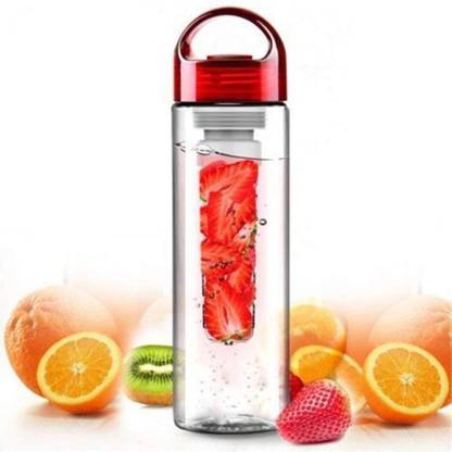 YRSTRADINGCORP YUVAAN -700Ml Fruit Infuser Detox Bpa Free Water Bottle,700 Militers(Transparent) 700 ml Bottle
