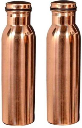 b r collection B R कॉपर बॉटल 2 प्लेन (950 ml) का सेट 950 ml बॉटल