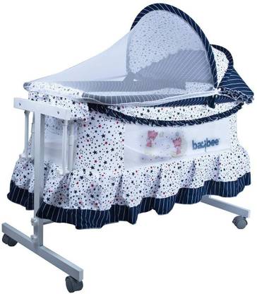 baybee LittleNest Bassinet Cradle with Mosquito Net-Canopy and Wheels