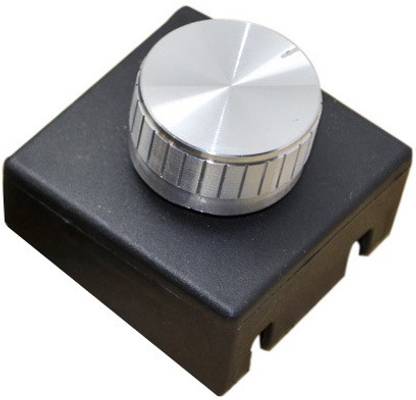 Nema 220V 3A Lamp Knob Dimmer Switch - Silver 3 A Rotary Dimmer