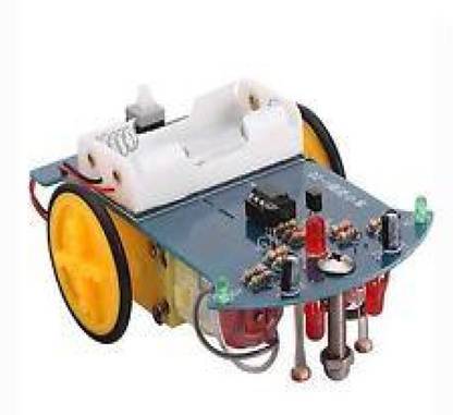 KitsGuru DIY Line Follower Robot Geared Motor + Tracking circuit + Chassis + Wheels Automotive Electronic Hobby Kit