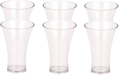 WOMS (Pack of 6) Stylish Acrylic Unbreakable Glass For Multipurpose Use_4 Glass Set Water/Juice Glass