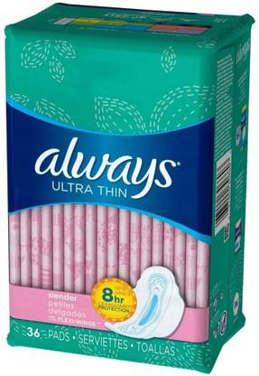 Always Slender Ultra Thin Maxi Pads With Wings - 36 Pads Sanitary Pad