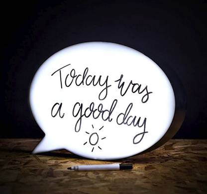 EMERGE Speech Bubble Light Box, Erasable Handwriting light box Creations LED Sign Writing Board with Pens, Writing and Drawing Best Gift (A4) Night Lamp