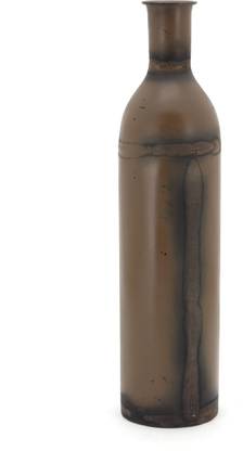 दी होम FLOWER VASE IRON BOTTLE-4916 BROWN 22.5*5 INCH लोहा वास