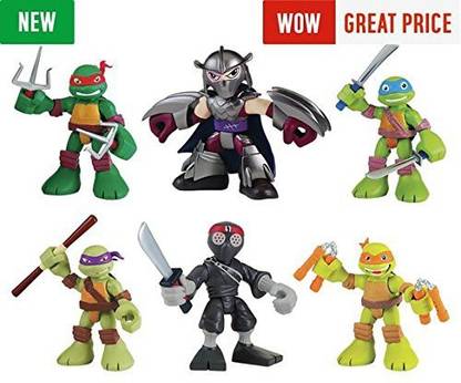 Generic Teenage Mutant Ninja Turtles Half-Shell Hero Figure - 6 Pack