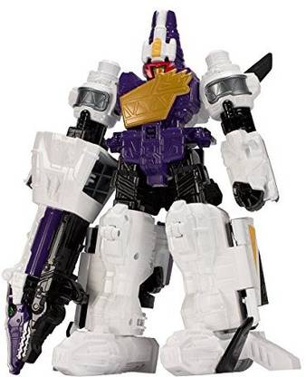 Generic Bandai Power Rangers Dino Supercharge Deluxe Plesio Charge Megazord Figure (Purple & White Version Only)