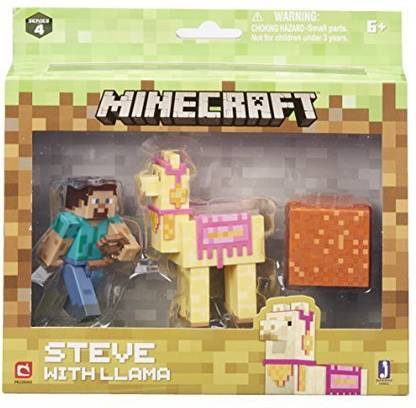 Jazwares Minecraft 16602 Steve With Llama Figure