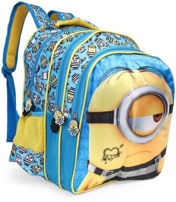 Despicable Me Minion Blue & Yellow Flap 14' ' Backpack