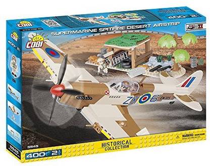 Generic COBI Factory S.A. 5545�Supermarine Spitfire Desert Air Trip Construction Toy Beige/Brown/Yellow/Grey