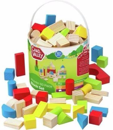Chad Valley Wooden 80 Piece Block Set