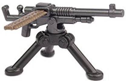 BrickArms Ww1 Wwi M1909 Hotchkiss Benet-Mercie Mg With Tripod, Waffenpack, Custom Gun For Lego Figures