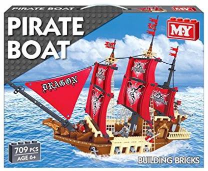 Kandy Toys My Little Pony M. Y Pirate Boat Brick Set (Multi-Colour)
