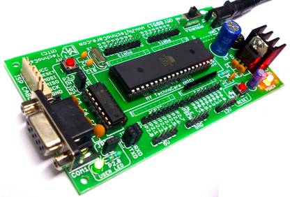 MY TechnoCare ATMEL 8051 Development Board Project evaluation Kit+MAX232,AT89S52 Microcontroller IC,Support 89S51/XX,89CXX,P89V51RD2 Architecture 40-Pin Chip Prototype PCB Multipurpose Controller