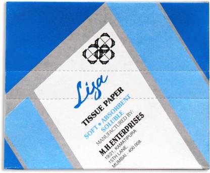 LISA Face Tissue Paper Packet - 50 pulls - 100 sheets - Size 20 x 10