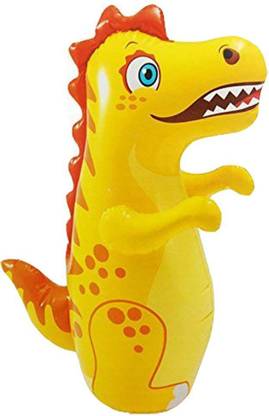 INTEX Inflatable Hit Me 3D Bouncer Punching Bag PVC Sand Base Crocodile Shape-3 Feet Long(multicolor) Inflatable Bouncer