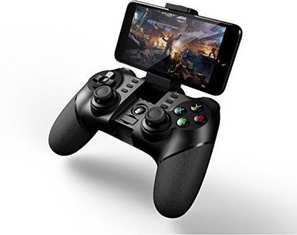 microware iPega 9076 2.4G Wireless Bluetooth Gamepad with Bracket - BLACK  Joystick