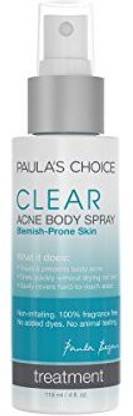 Paula's Choice Clear Back And Body Acne Spray W/2% Salicylic Acid Leave On Exfoliant For Severe Stubborn Acne Back & Body 4 Oz Bottle