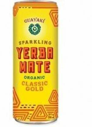 Guayaki Sparkling Yerba Mate Organic Classic Gold - 12 Fl Oz (Case Of 12 Cans)