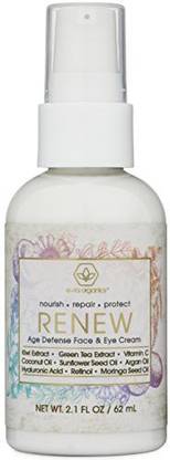 Era Organics Anti Aging Face & Eye Cream - Natural Hyaluronic Acid Moisturizer Cream For Wrinkles With Natural & Organic Ingredients To Rejuvenate Fine Lines, Crows Feet, Under Eye Bags, Dark Circles (2Oz)