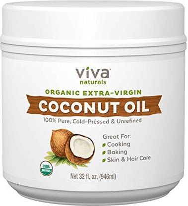 Viva Naturals Organic Extra Virgin Coconut Oil, 32 Ounce